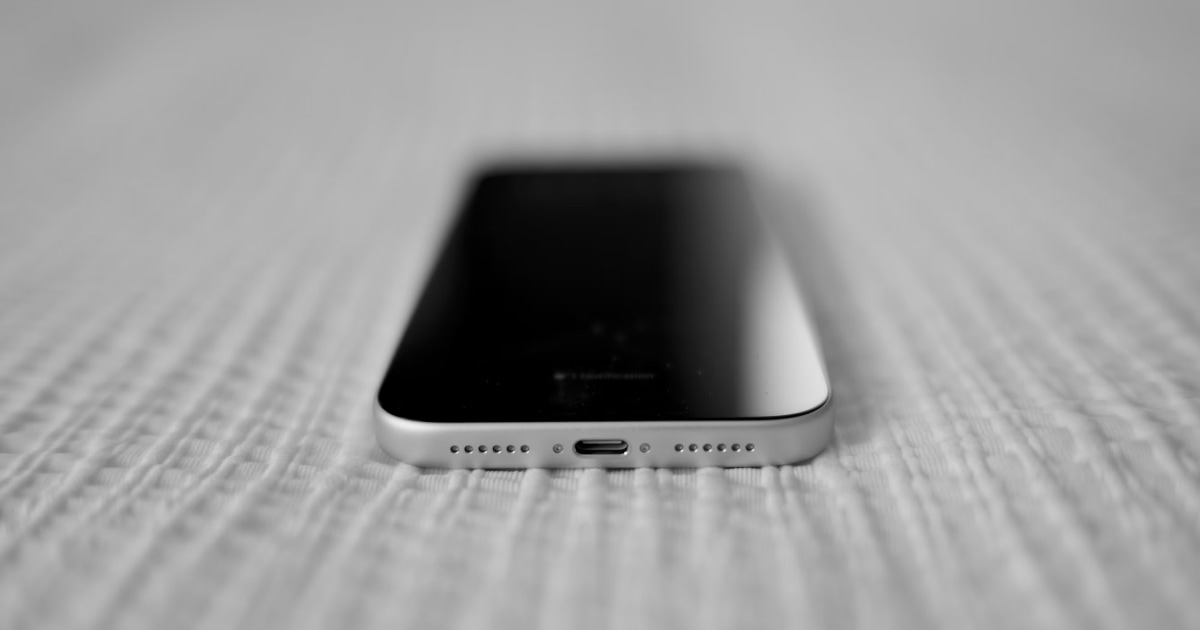 A smartphone playing audio during a speaker sound test